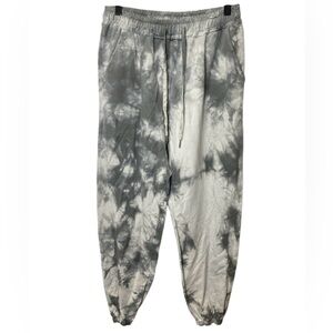 Eternelle Made in Italy Sweatpants White & Grey Print Size M